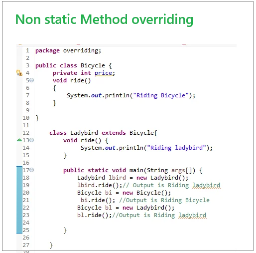 #11 Known is a drop! Method overriding in JAVA -part 1